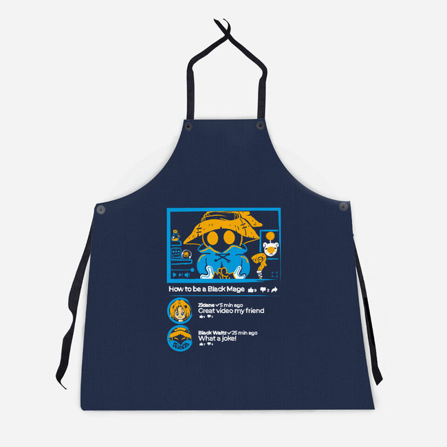 How To Be A Black Mage-Unisex-Kitchen-Apron-Sketchdemao