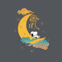 Snoopy Moon-Womens-V-Neck-Tee-MaxoArt