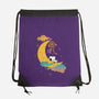Snoopy Moon-None-Drawstring-Bag-MaxoArt
