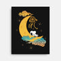 Snoopy Moon-None-Stretched-Canvas-MaxoArt