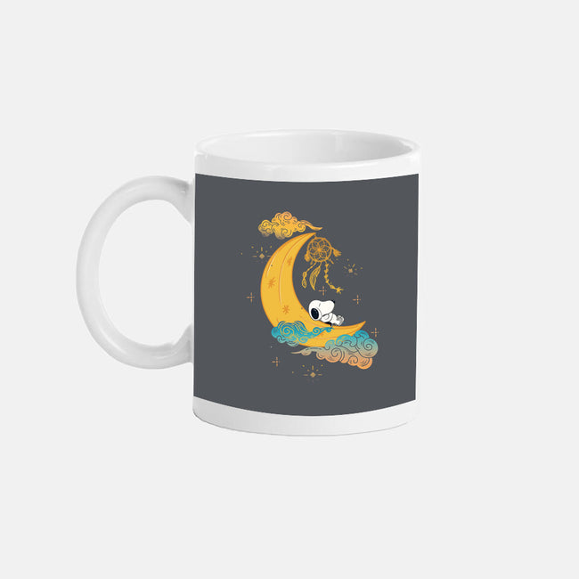 Snoopy Moon-None-Mug-Drinkware-MaxoArt