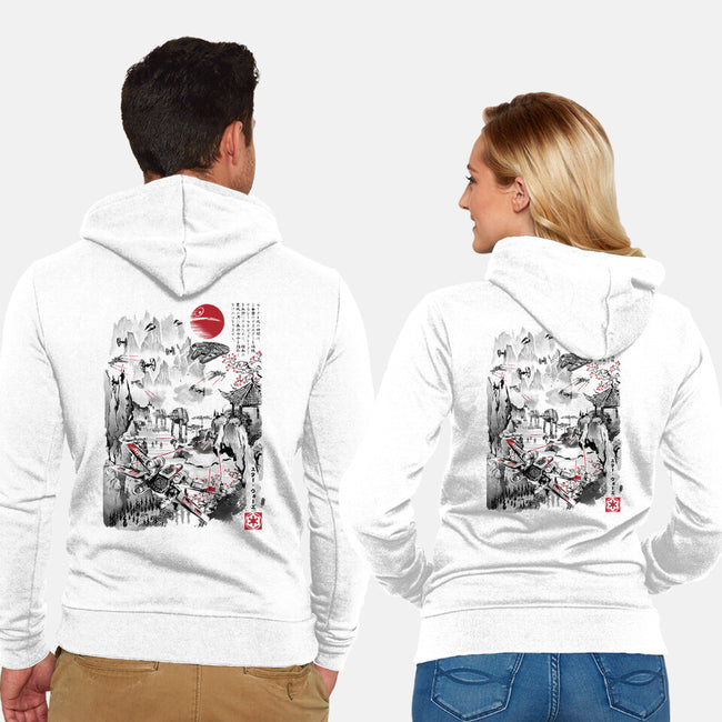 Last Battle Of The Galactic Civil War-Unisex-Zip-Up-Sweatshirt-DrMonekers