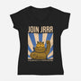 Join Jrrr-Womens-V-Neck-Tee-trheewood