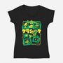 Hero Awakes-Womens-V-Neck-Tee-Sketchdemao