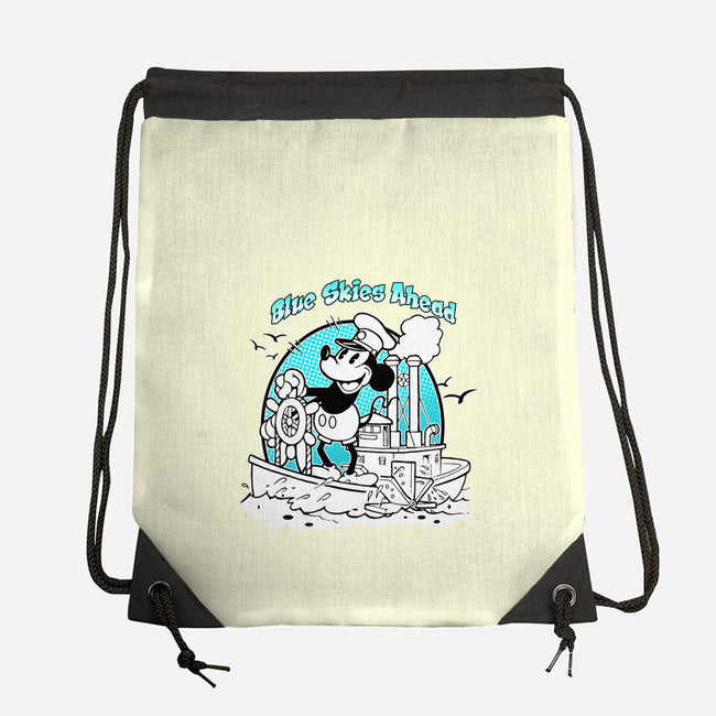 Blue Skies Ahead-None-Drawstring-Bag-palmstreet