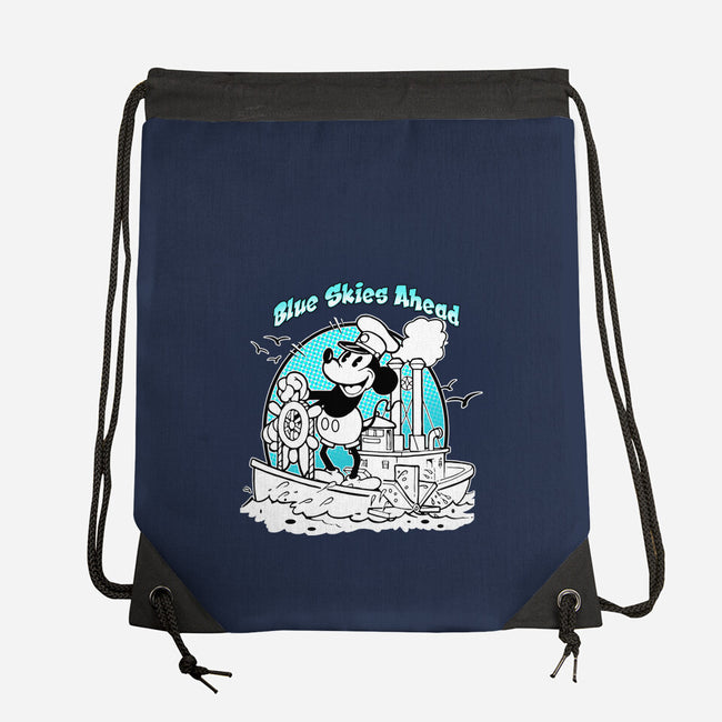 Blue Skies Ahead-None-Drawstring-Bag-palmstreet
