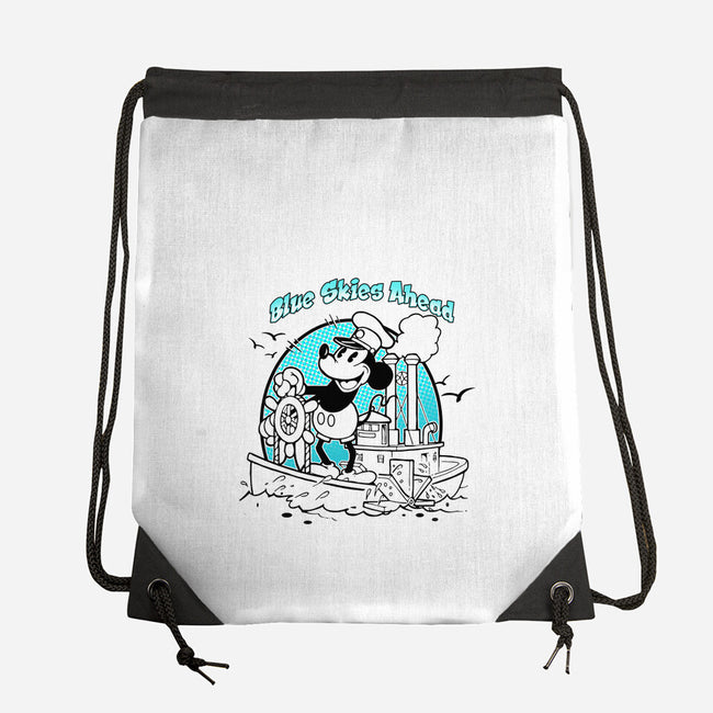 Blue Skies Ahead-None-Drawstring-Bag-palmstreet