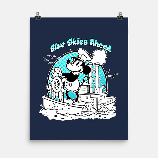 Blue Skies Ahead-None-Matte-Poster-palmstreet