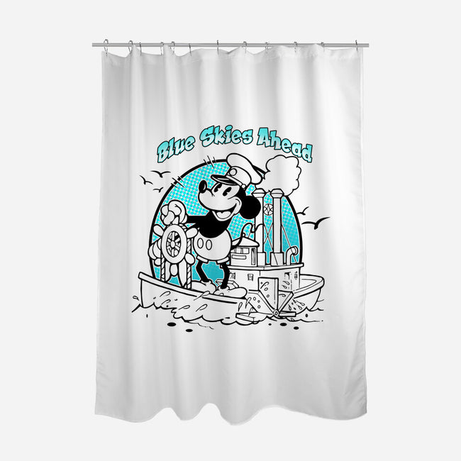 Blue Skies Ahead-None-Polyester-Shower Curtain-palmstreet