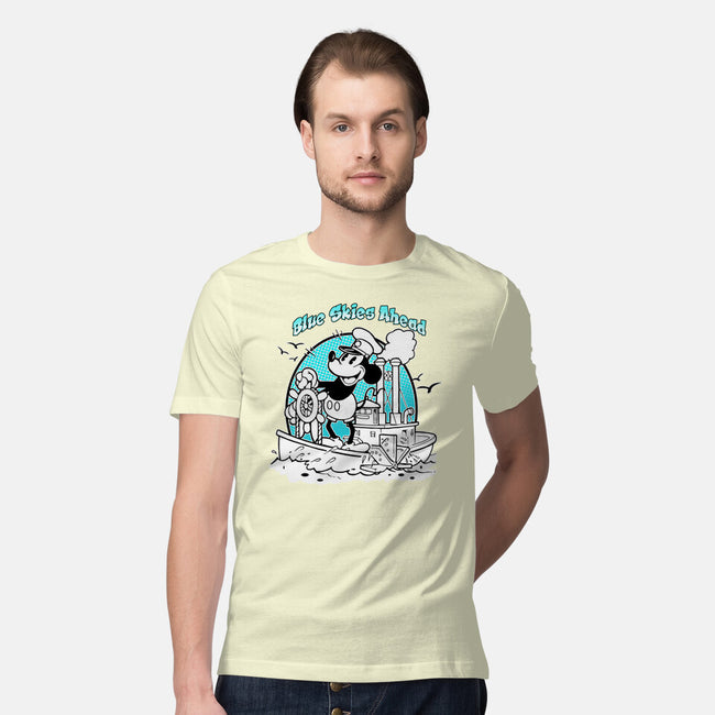 Blue Skies Ahead-Mens-Premium-Tee-palmstreet