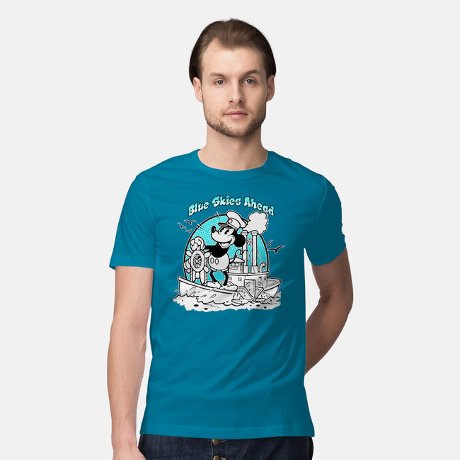 Blue Skies Ahead-Mens-Premium-Tee-palmstreet