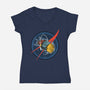 I Am A Asteroid-Womens-V-Neck-Tee-nickzzarto