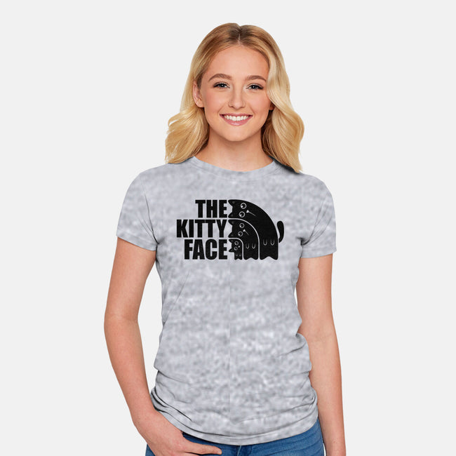 The Kitty Face-Womens-Fitted-Tee-erion_designs