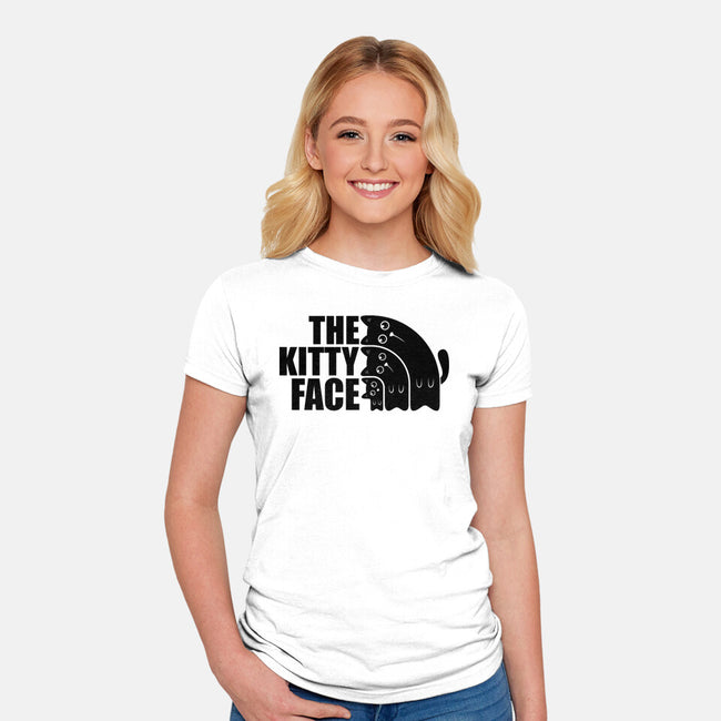 The Kitty Face-Womens-Fitted-Tee-erion_designs