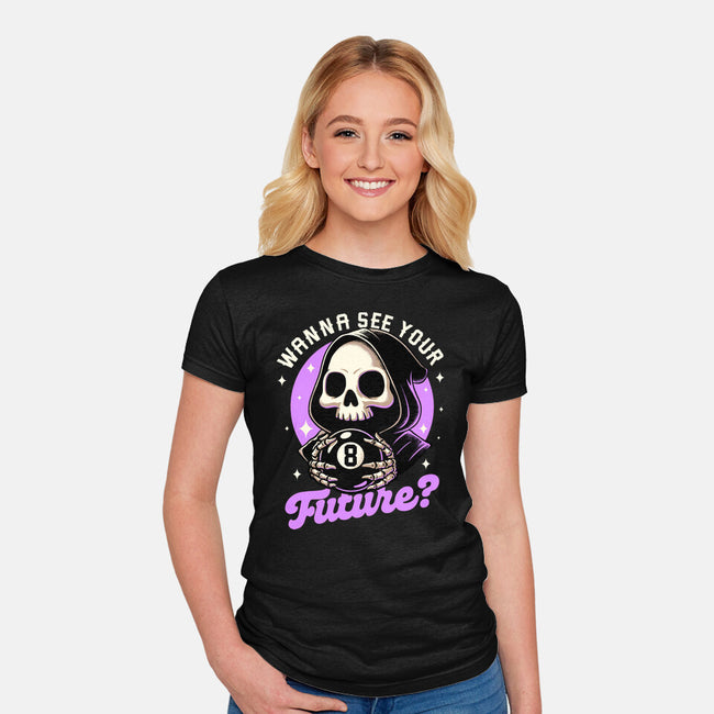 Skull Luck Ball-Womens-Fitted-Tee-Studio Mootant