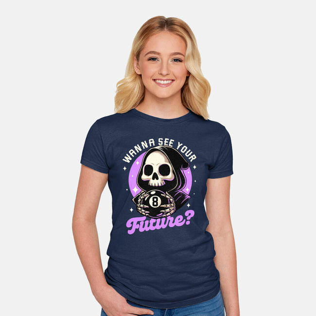 Skull Luck Ball-Womens-Fitted-Tee-Studio Mootant