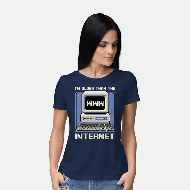 Older Than The Internet-Womens-Basic-Tee-Studio Mootant