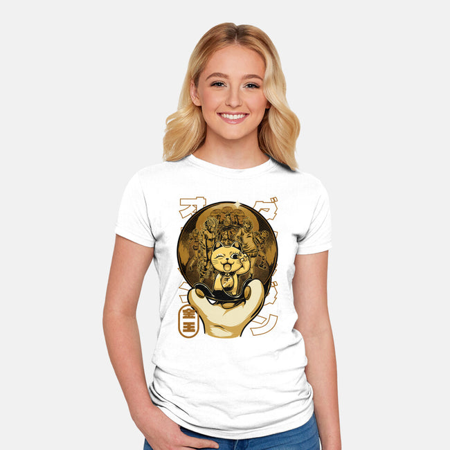 Anime Golden Ball-Womens-Fitted-Tee-Studio Mootant