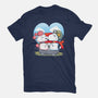 Valentine Dogs-Womens-Fitted-Tee-Vallina84