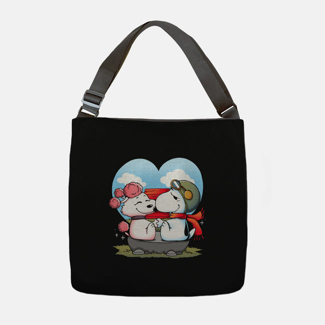 Valentine Dogs-None-Adjustable Tote-Bag-Vallina84