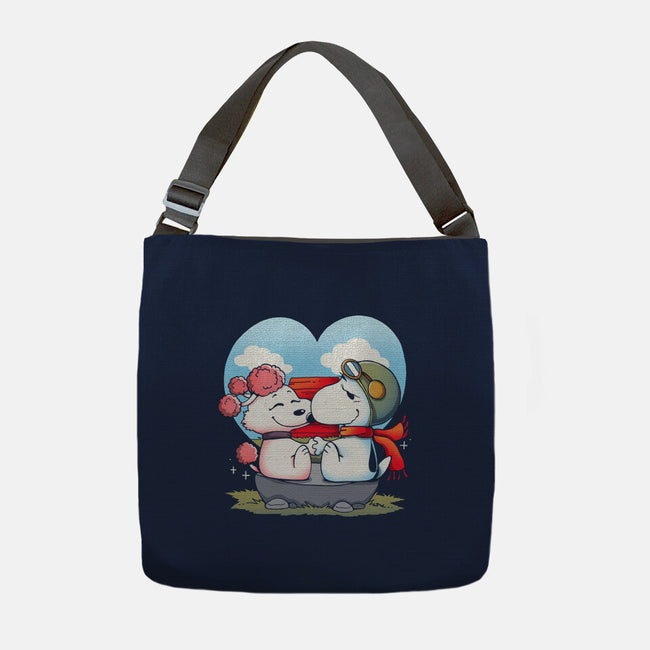Valentine Dogs-None-Adjustable Tote-Bag-Vallina84