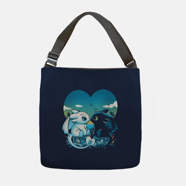 Valentine Dragons-None-Adjustable Tote-Bag-Vallina84