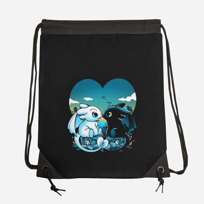 Valentine Dragons-None-Drawstring-Bag-Vallina84