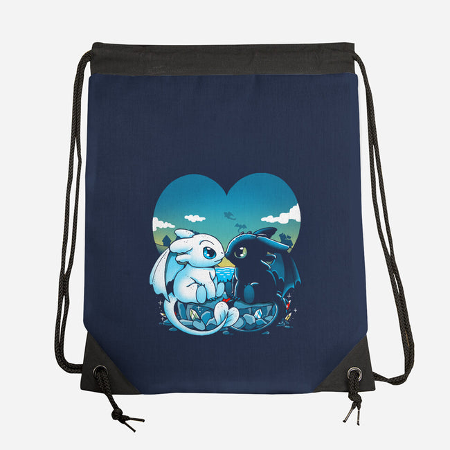 Valentine Dragons-None-Drawstring-Bag-Vallina84