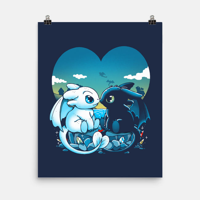 Valentine Dragons-None-Matte-Poster-Vallina84