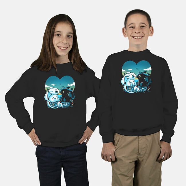 Valentine Dragons-Youth-Crew Neck-Sweatshirt-Vallina84