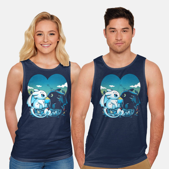 Valentine Dragons-Unisex-Basic-Tank-Vallina84