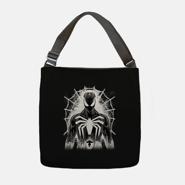Spider Noir-None-Adjustable Tote-Bag-rmatix