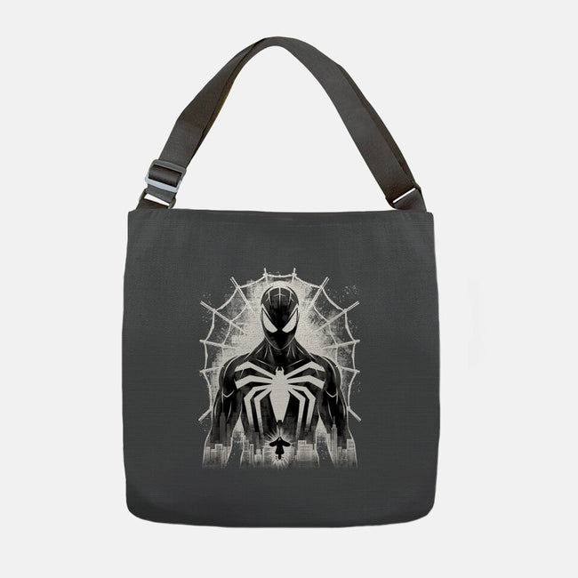 Spider Noir-None-Adjustable Tote-Bag-rmatix