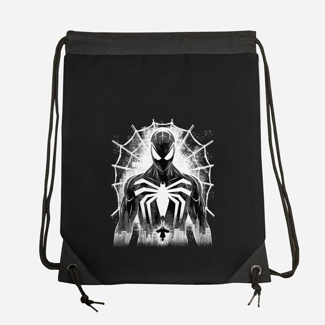Spider Noir-None-Drawstring-Bag-rmatix