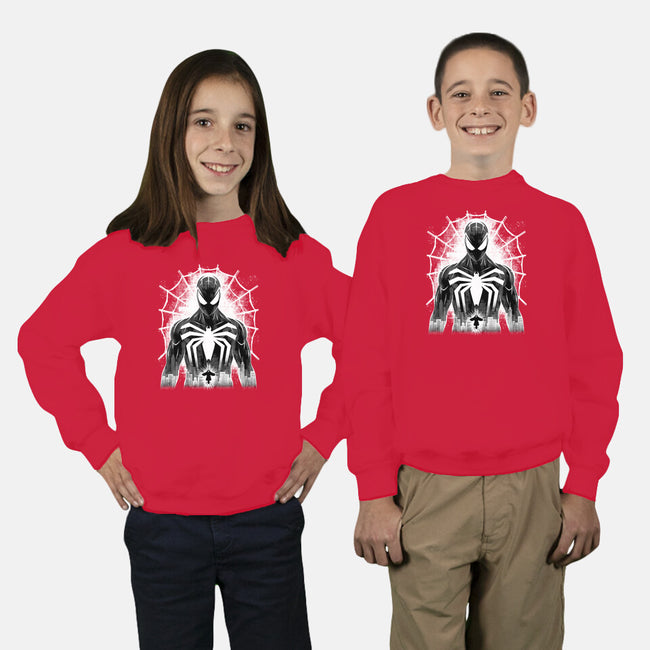 Spider Noir-Youth-Crew Neck-Sweatshirt-rmatix