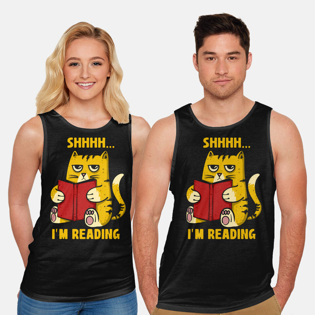 Shhhh I'm Reading-Unisex-Basic-Tank-sebasebi