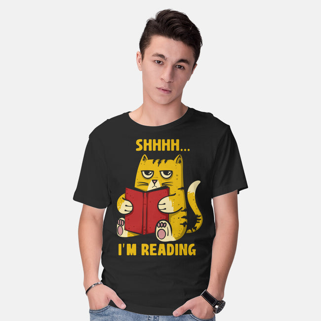 Shhhh I'm Reading-Mens-Basic-Tee-sebasebi