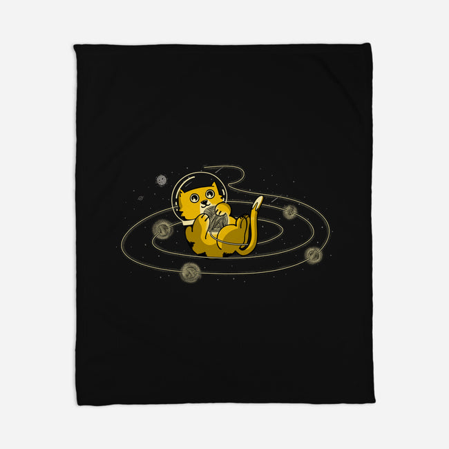 Space Cat-None-Fleece-Blanket-sebasebi