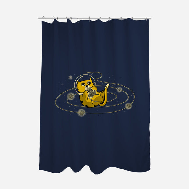 Space Cat-None-Polyester-Shower Curtain-sebasebi