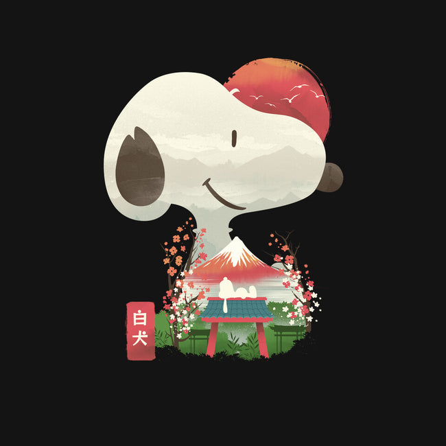 Ukiyo-e Good Dog-Womens-Fitted-Tee-dandingeroz