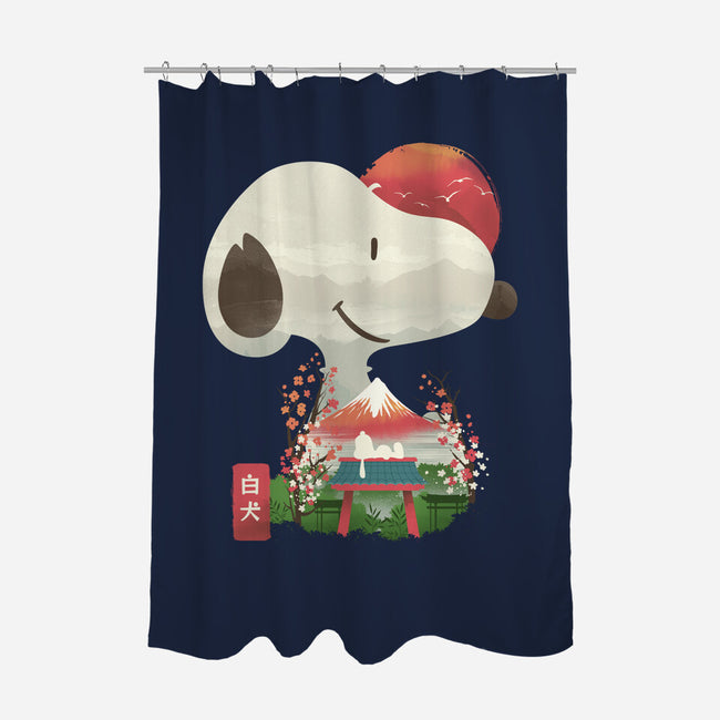 Ukiyo-e Good Dog-None-Polyester-Shower Curtain-dandingeroz