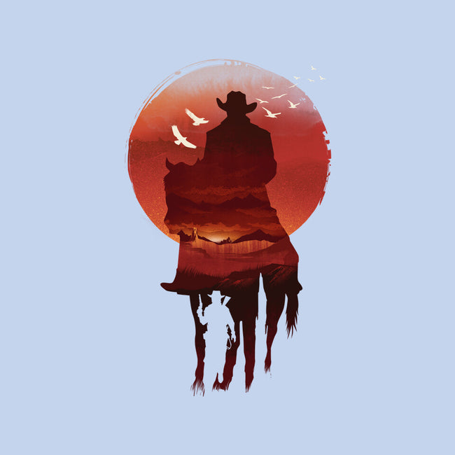 Red Sunset Cowboy-Baby-Basic-Tee-dandingeroz