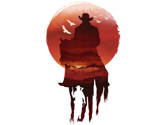 Red Sunset Cowboy