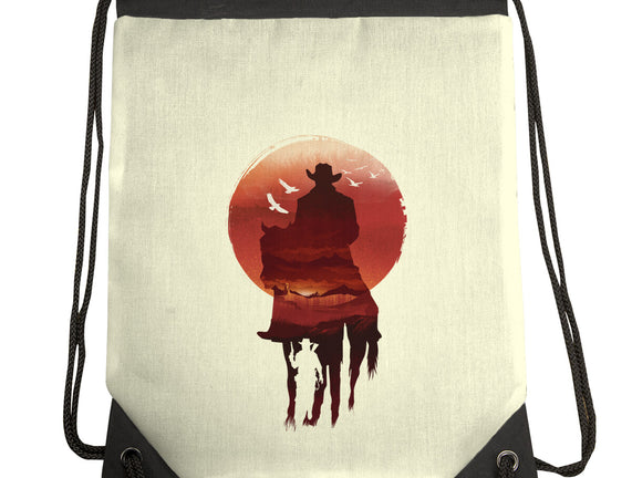 Red Sunset Cowboy