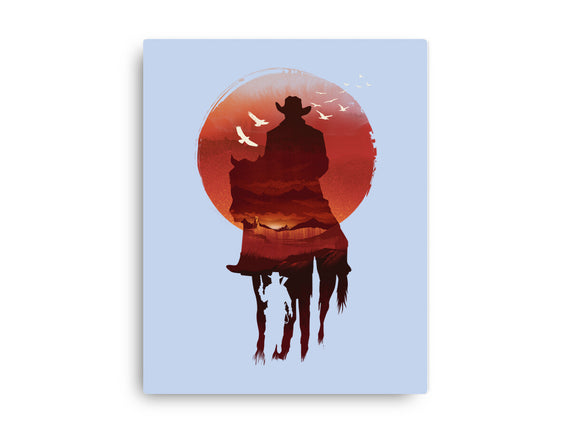 Red Sunset Cowboy