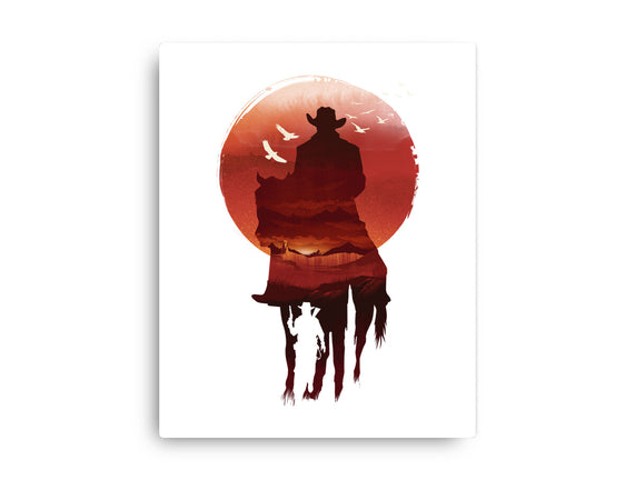 Red Sunset Cowboy