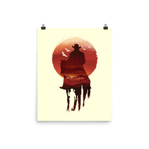 Red Sunset Cowboy