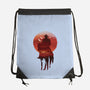 Red Sunset Cowboy-None-Drawstring-Bag-dandingeroz