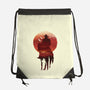 Red Sunset Cowboy-None-Drawstring-Bag-dandingeroz