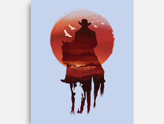 Red Sunset Cowboy